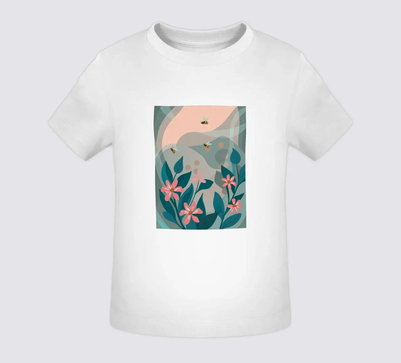 Fiori e api maglietta neonato da HAPPY SHOP