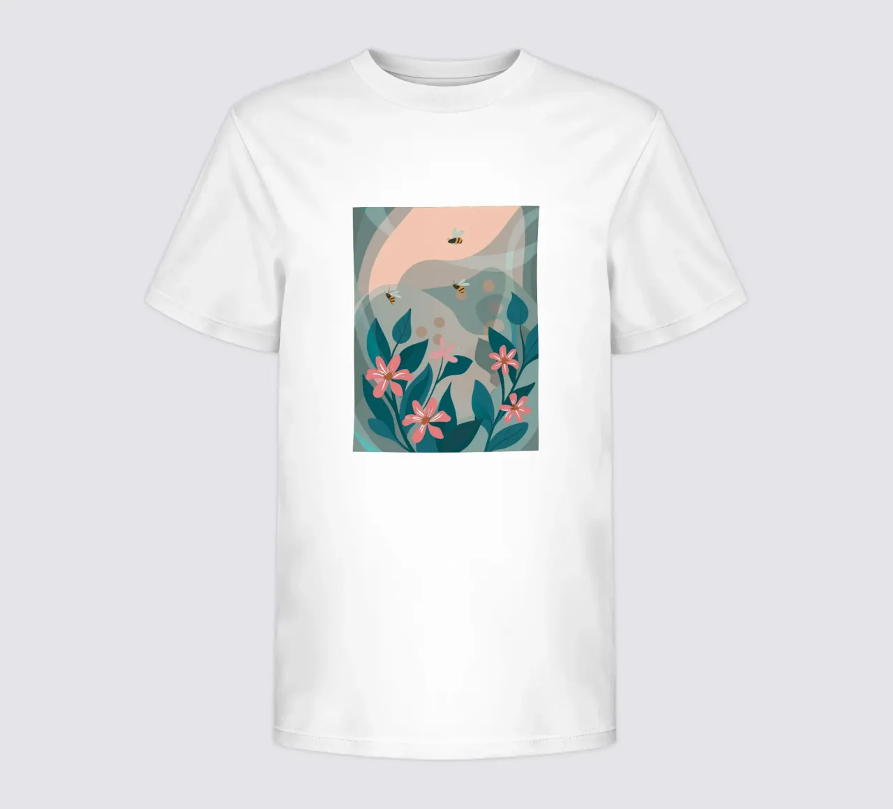 Fiori e api t-shirt bambini da HAPPY SHOP