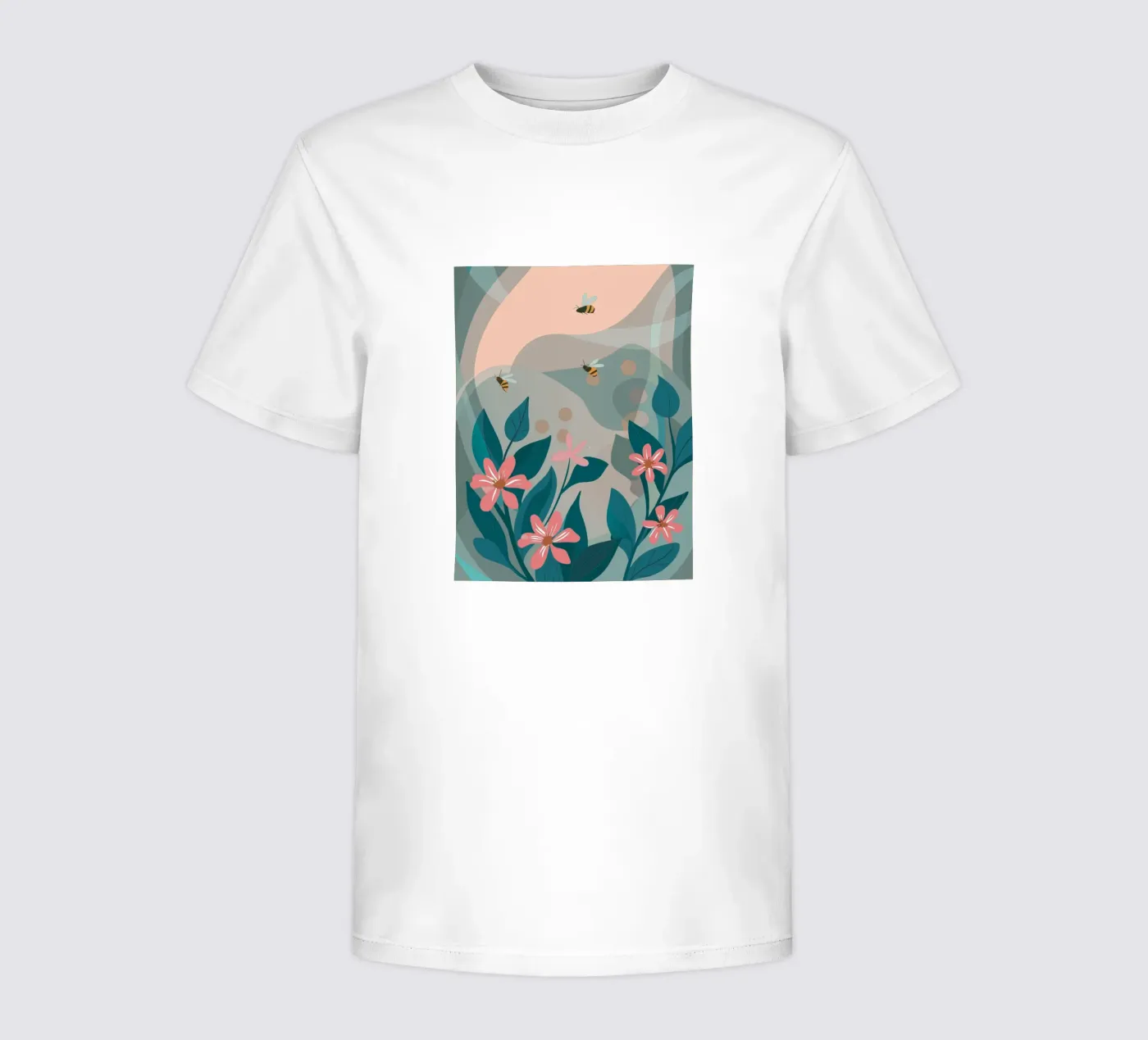 Blumen und Bienen Kinder T-Shirt von HAPPY SHOP