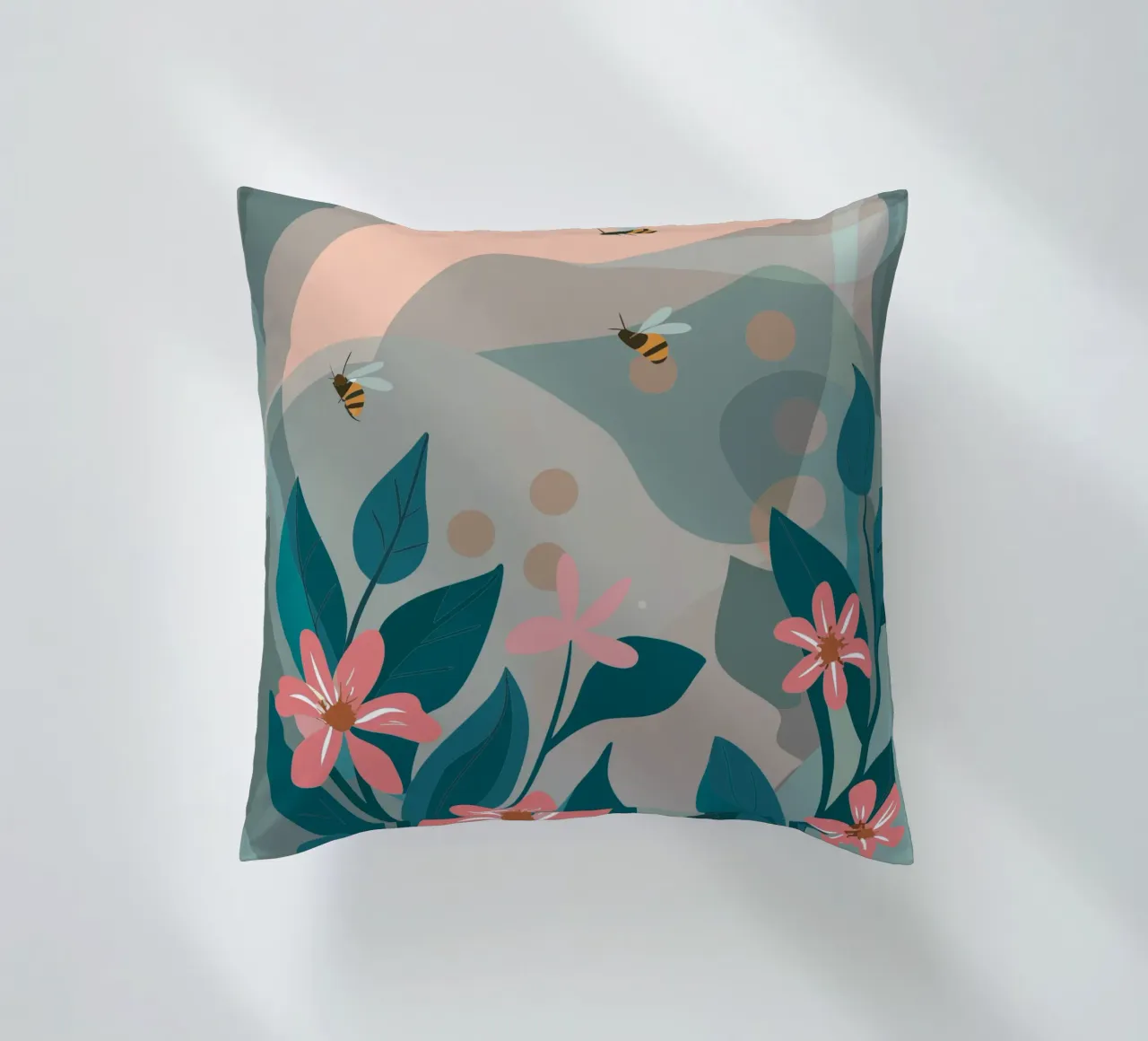 Fiori e api cuscino da HAPPY SHOP