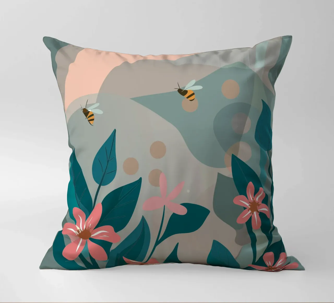 Fiori e api cuscino da HAPPY SHOP