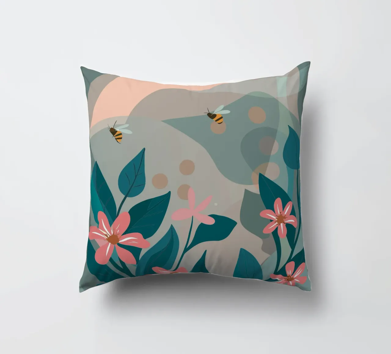 Fiori e api cuscino da HAPPY SHOP