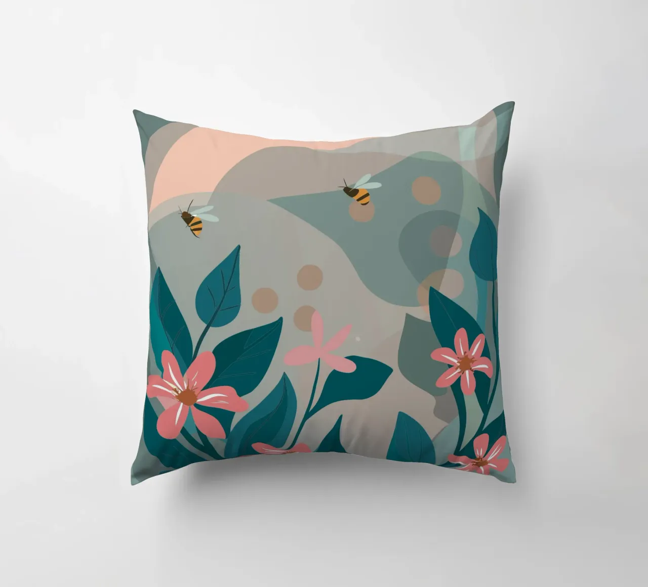 Fiori e api cuscino da HAPPY SHOP