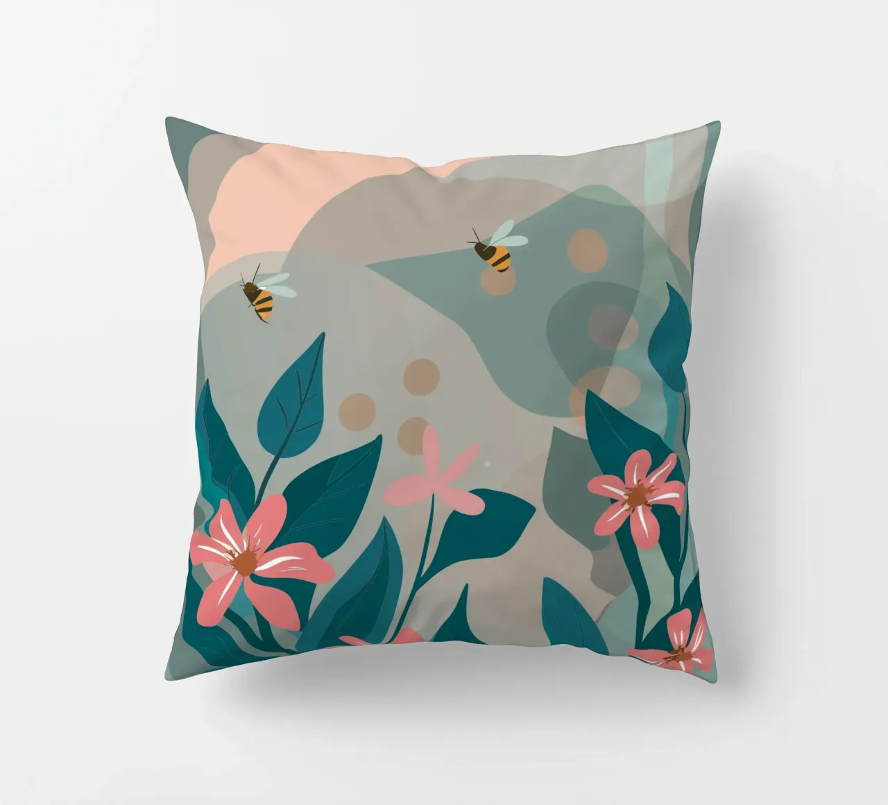 Fiori e api cuscino da HAPPY SHOP