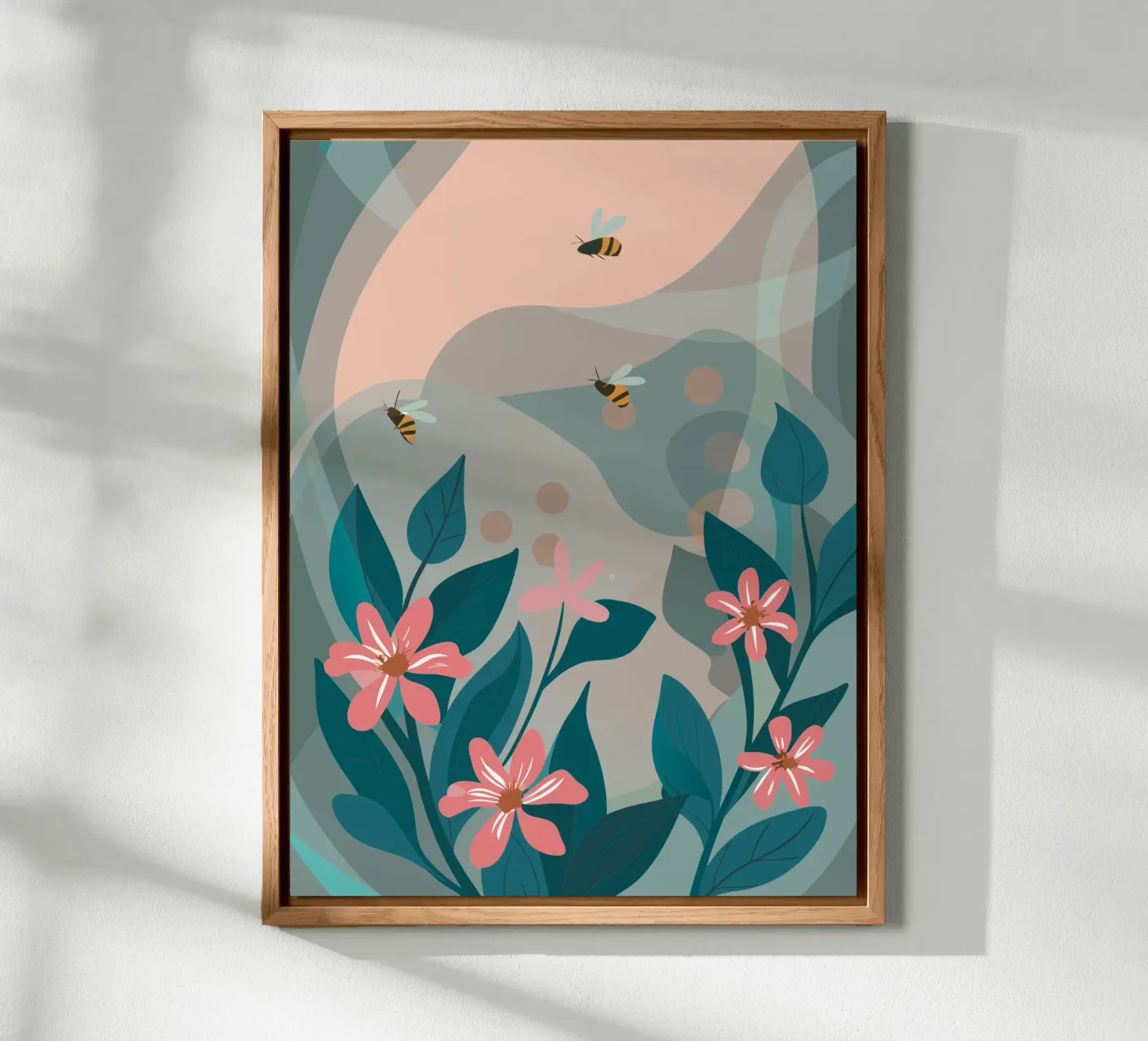 Fiori e api alluminio dibond da HAPPY SHOP