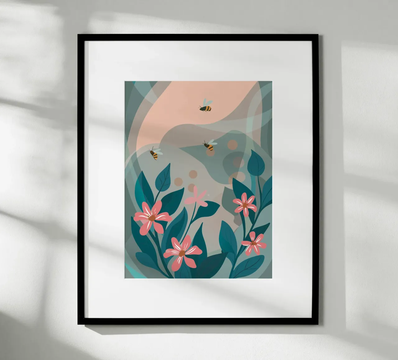 Fiori e api poster da HAPPY SHOP