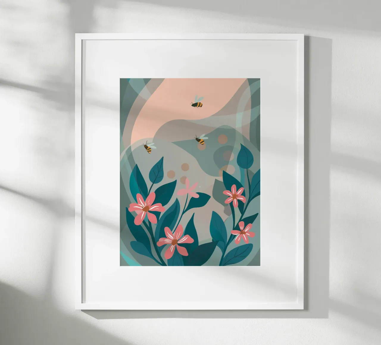 Fiori e api poster da HAPPY SHOP