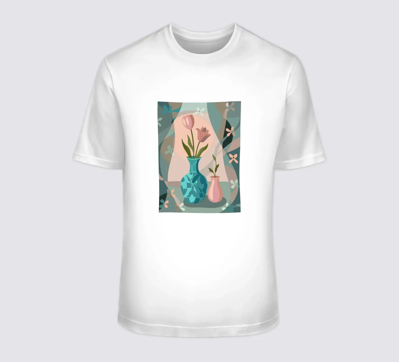 Vaso per fiori di tulipano t-shirt da HAPPY SHOP