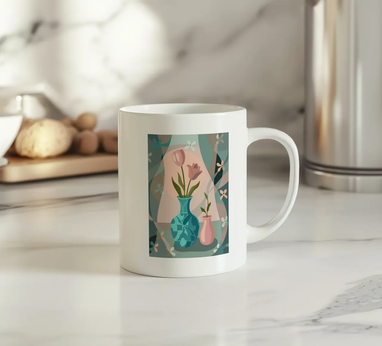 Vaso per fiori di tulipano tazza in ceramica da HAPPY SHOP