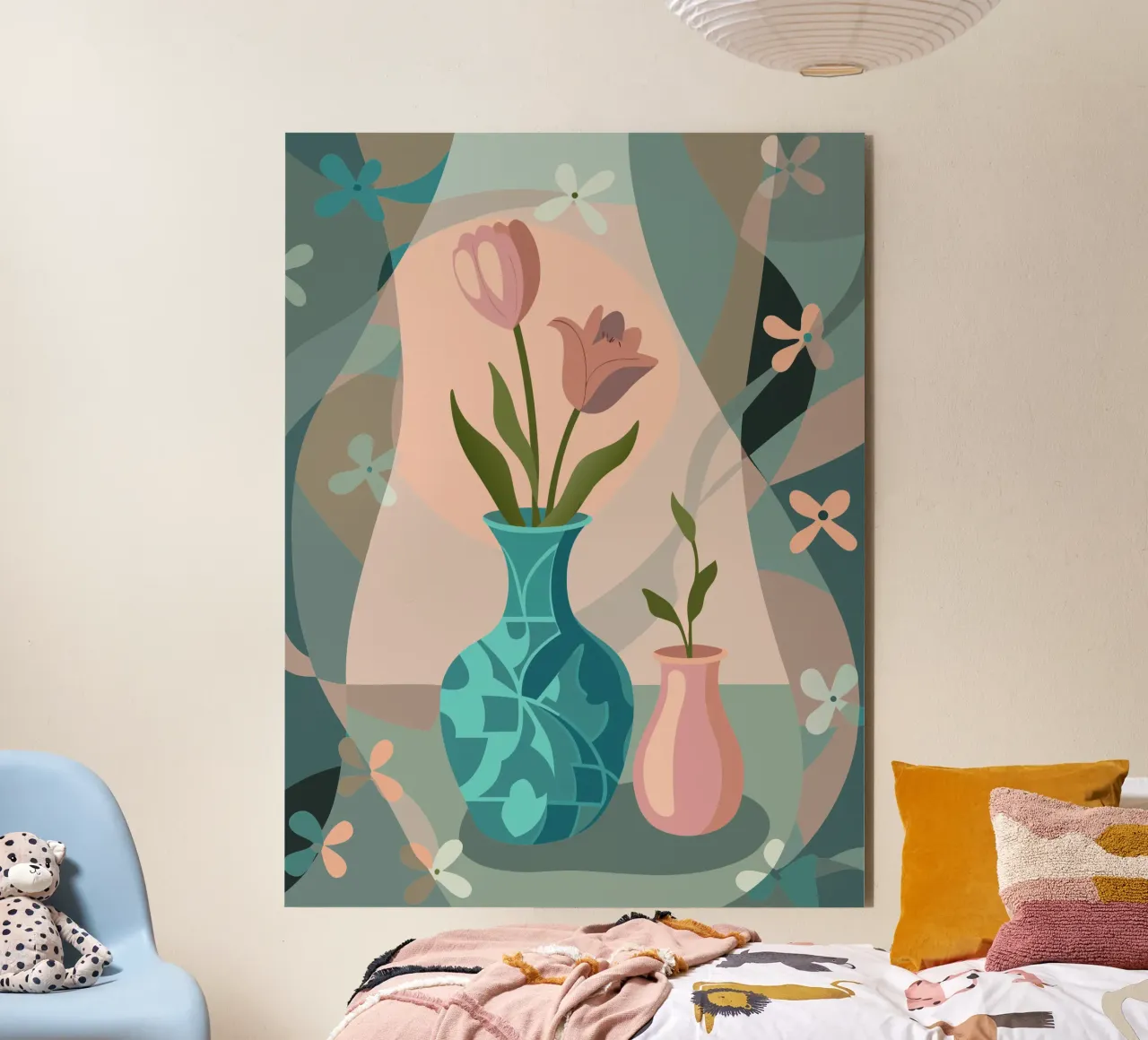 Vaso per fiori di tulipano alluminio dibond da HAPPY SHOP