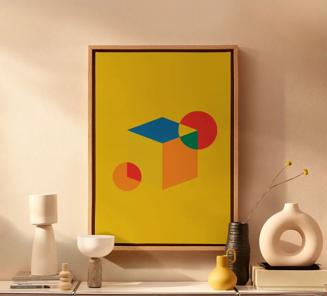 Bauhaus box block canvas by Family Bauhaus Art