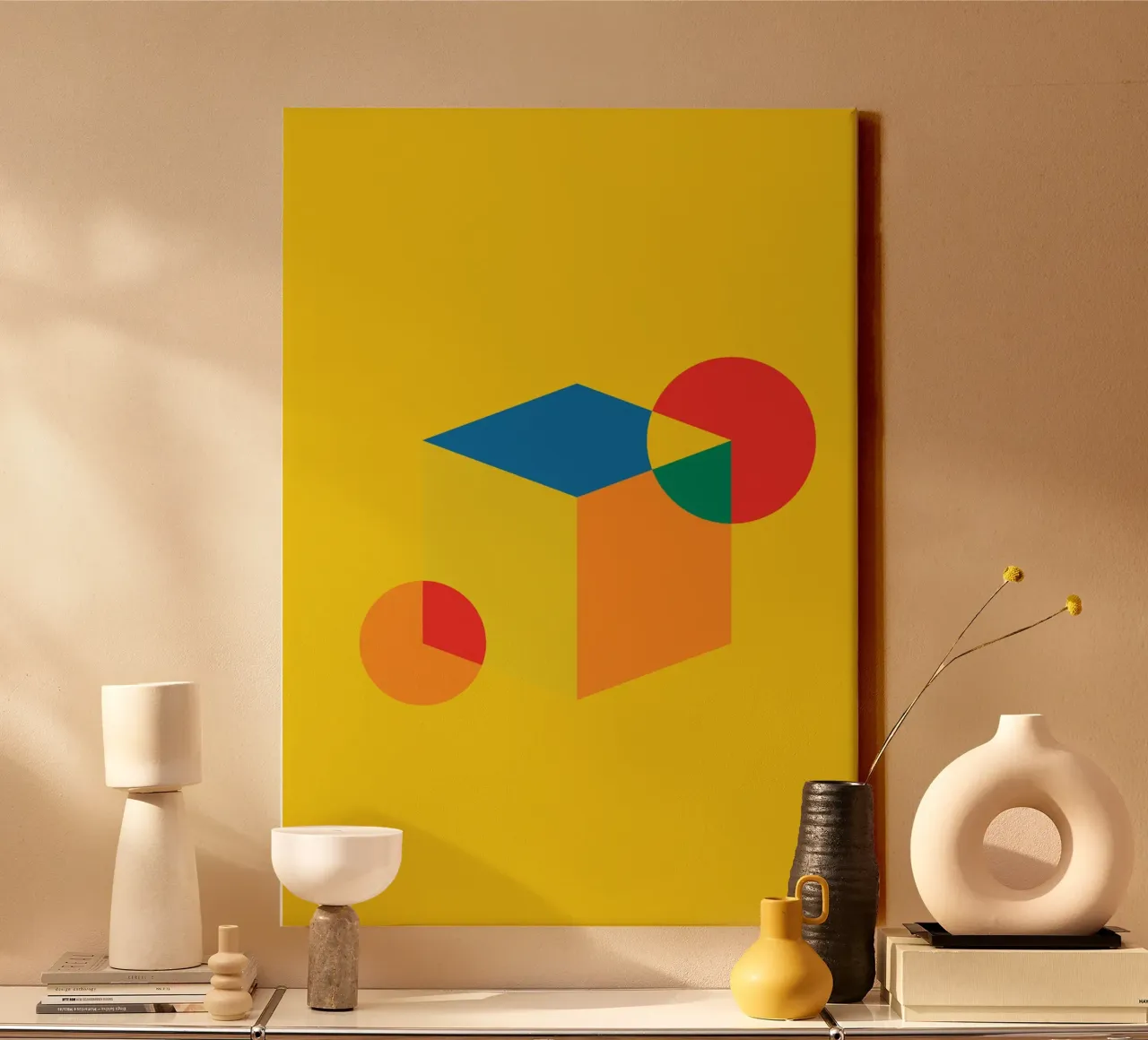 Bauhaus box block canvas by Family Bauhaus Art