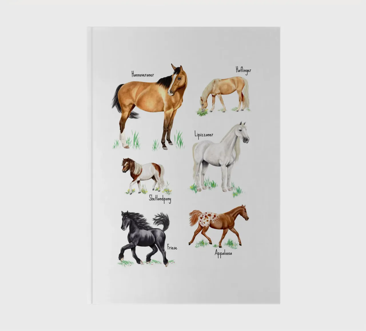 Horses & Ponies No.01 notebook by Moonlit Illustrations