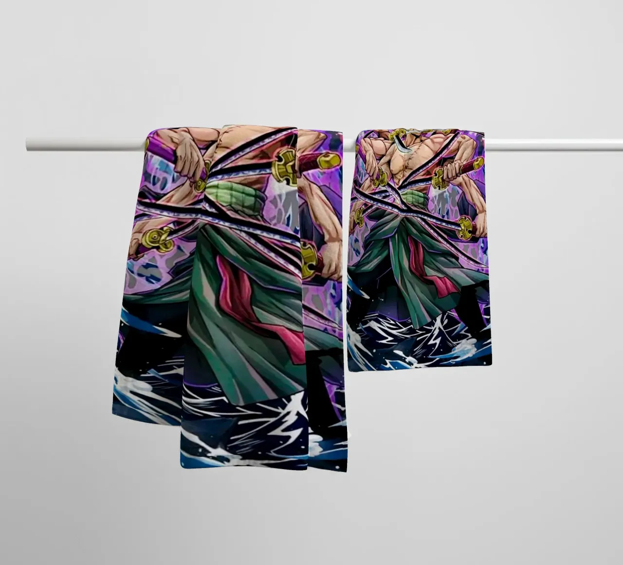 Roronoa Zoro One Piece asciugamano da bagno da Musadad Shop
