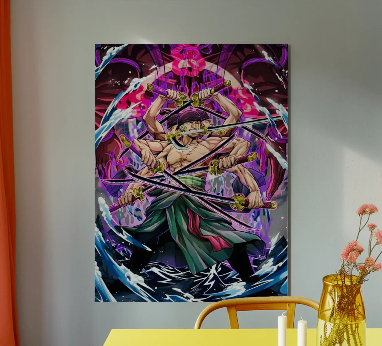 Roronoa Zoro One Piece alluminio dibond da Musadad Shop
