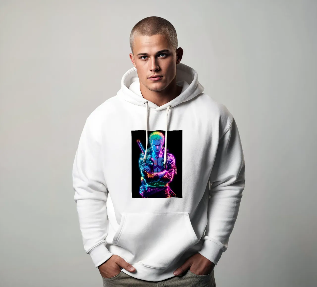 Zoro One Piece felpa con cappuccio da Musadad Shop