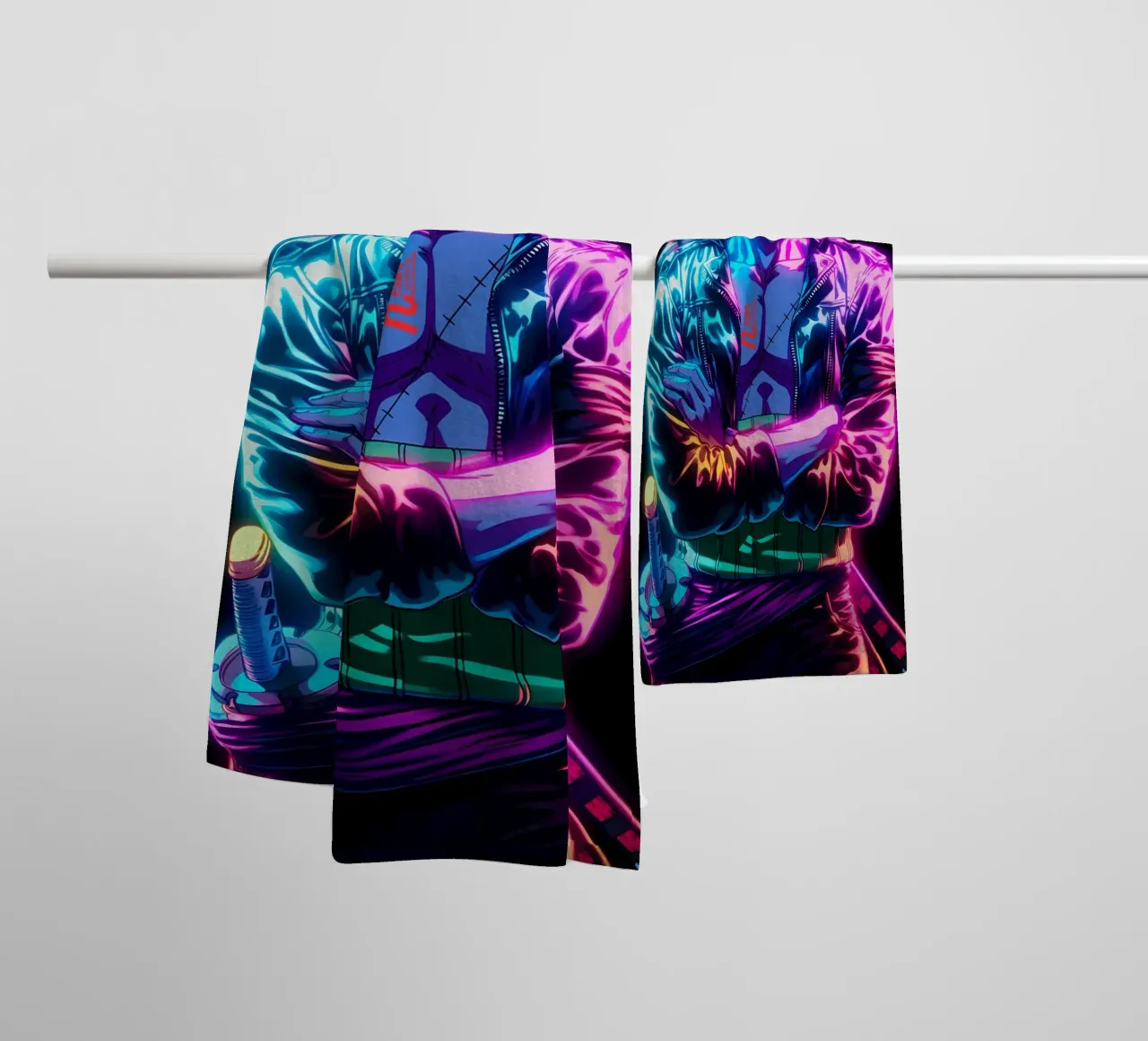 Zoro One Piece asciugamano da bagno da Musadad Shop