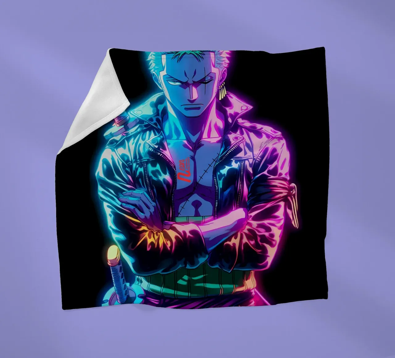 Zoro One Piece coperta in pile da Musadad Shop