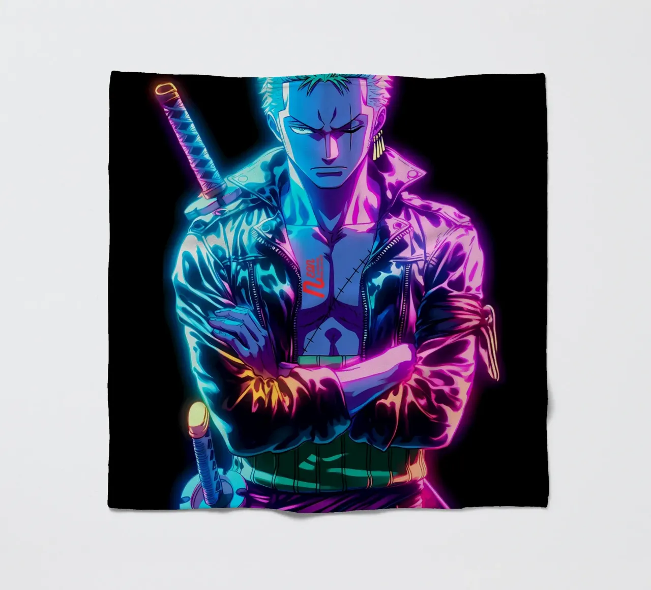 Zoro One Piece coperta in pile da Musadad Shop