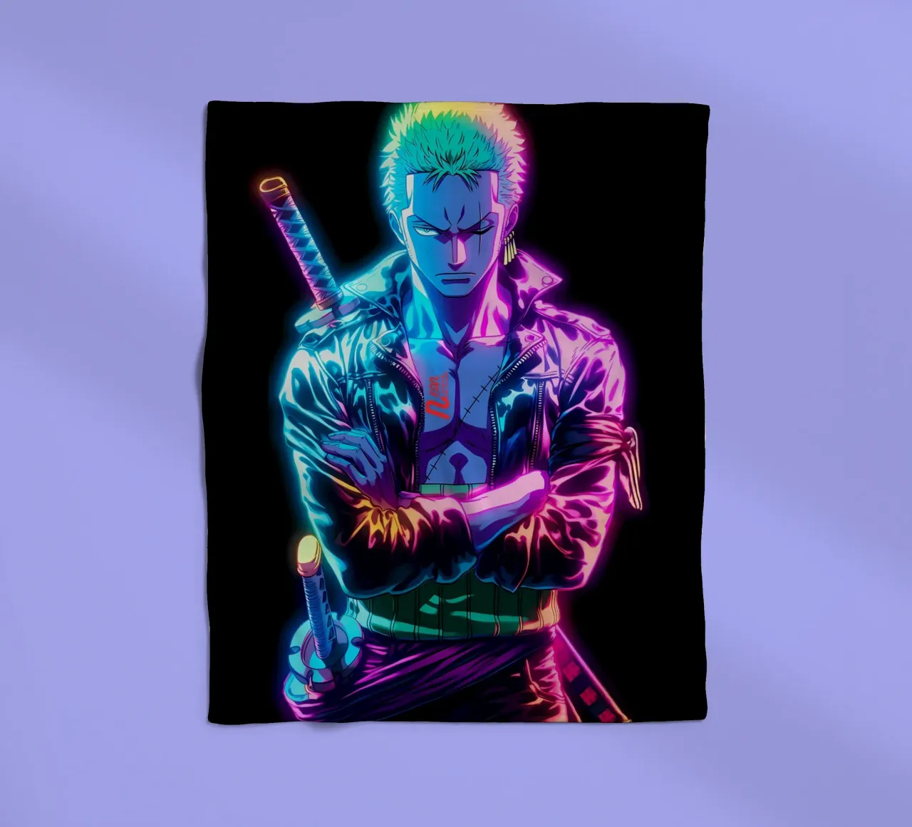 Zoro One Piece coperta in pile da Musadad Shop