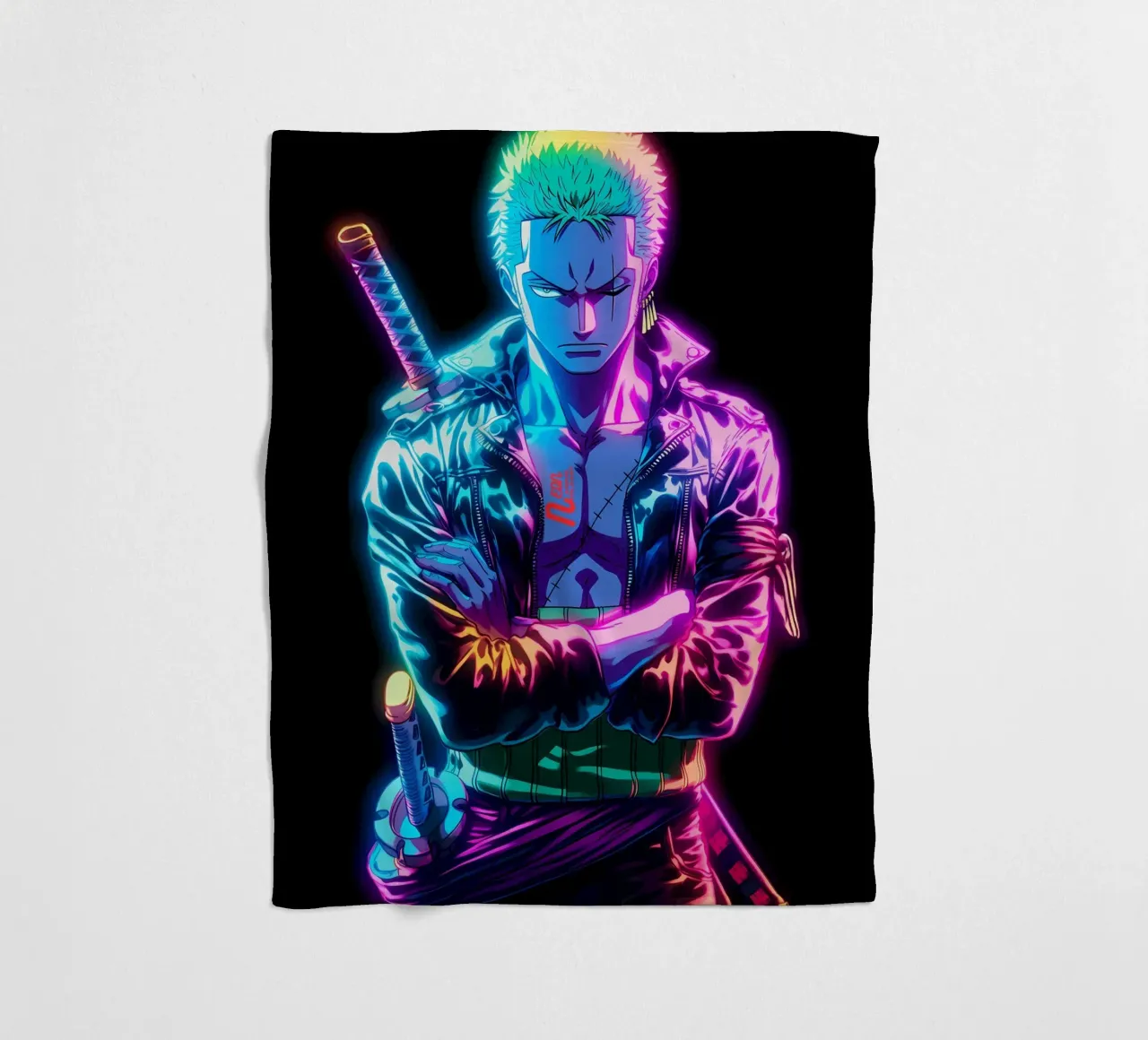 Zoro One Piece coperta in pile da Musadad Shop