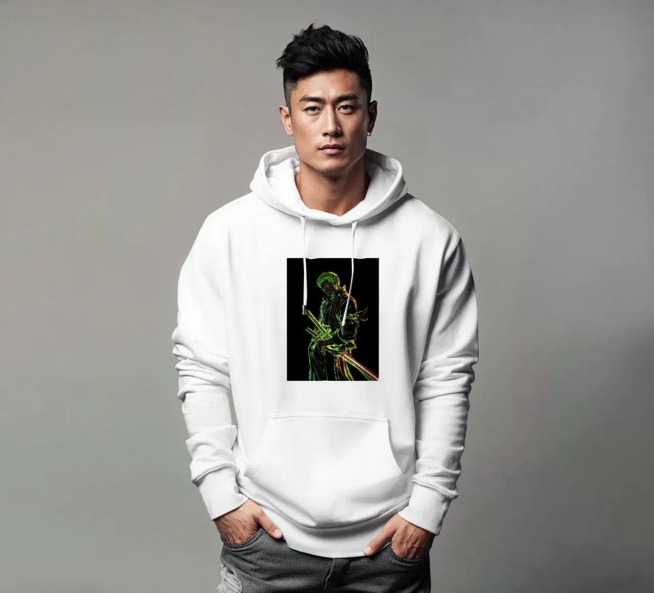 Roronoa Zoro felpa con cappuccio da Musadad Shop