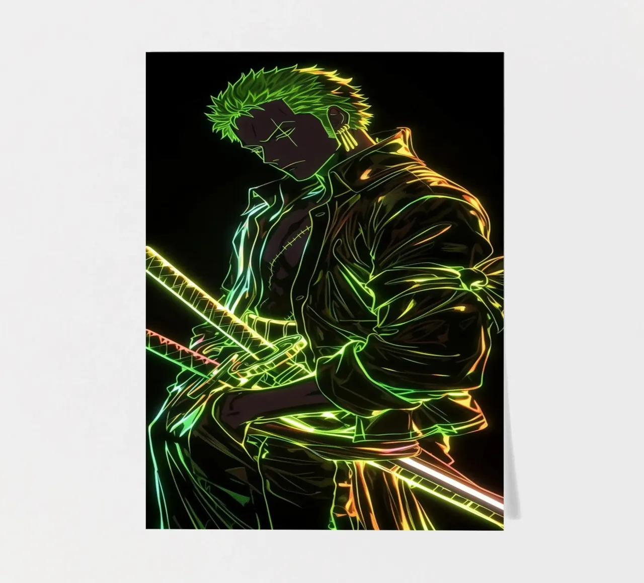 Roronoa Zoro foglio adesivo da Musadad Shop