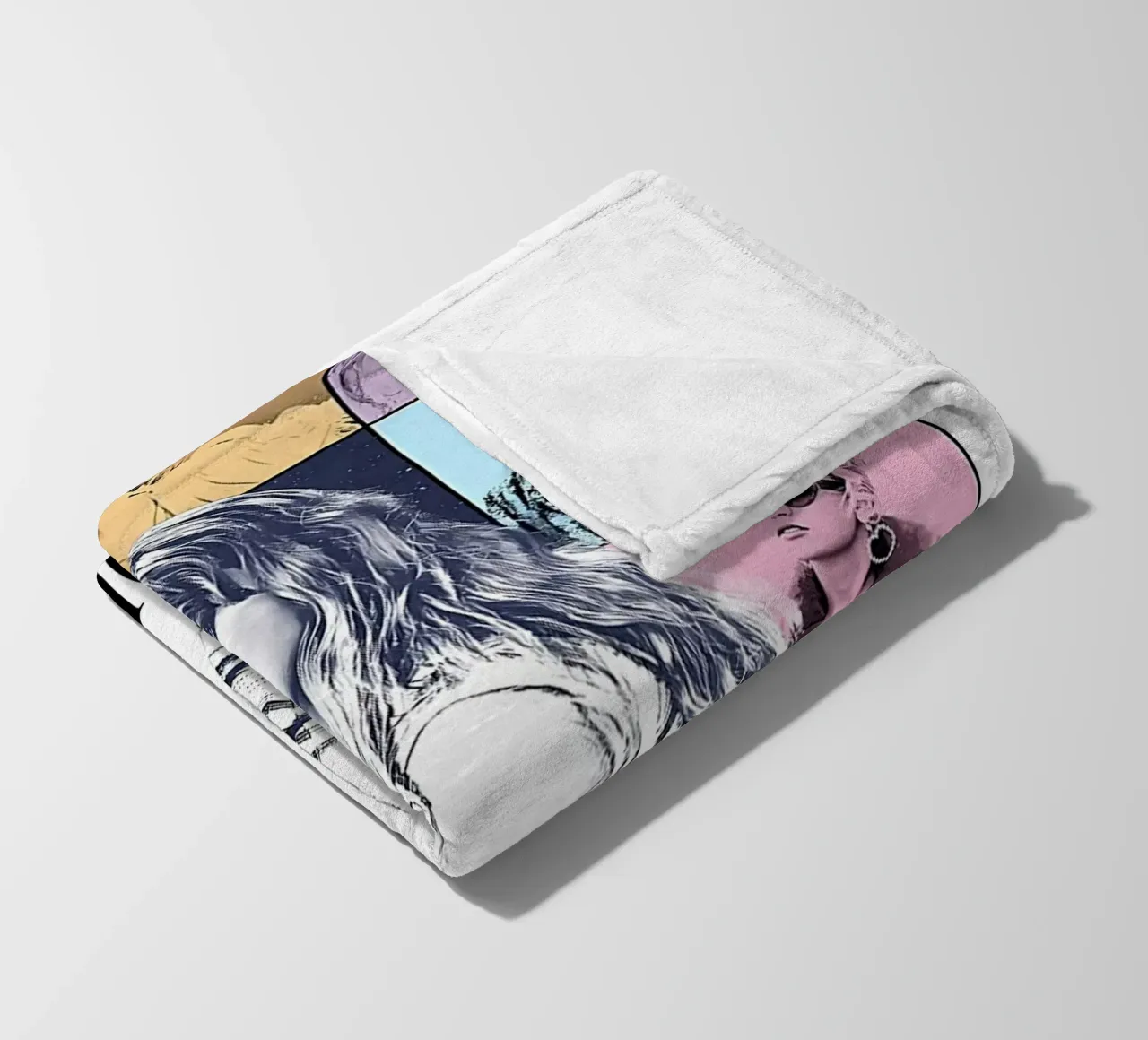 Collage di Taylor Swift coperta in pile da AudioLibrary