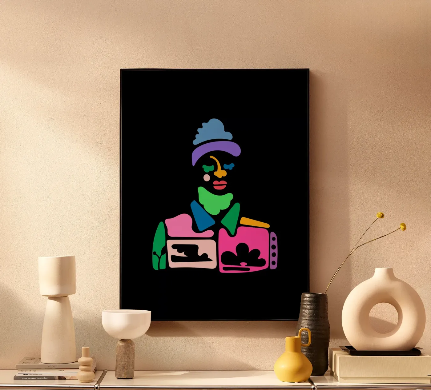 Barba verde plexiglass da Portraits