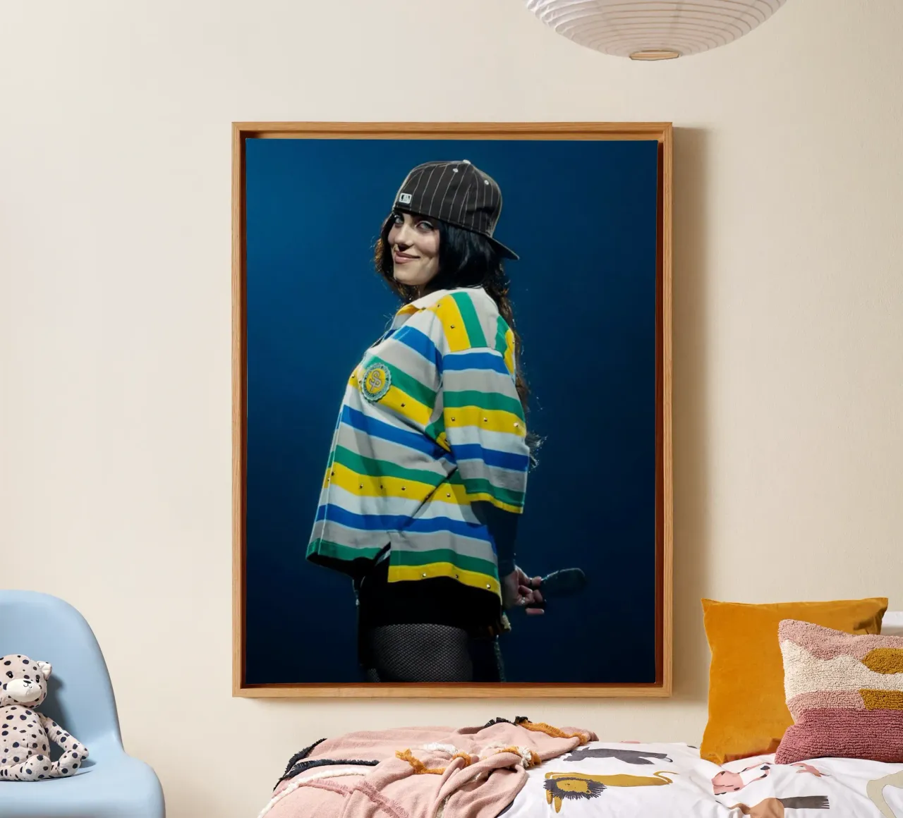 Billie Eilish tela con Cornice a cassetta da Musadad Shop