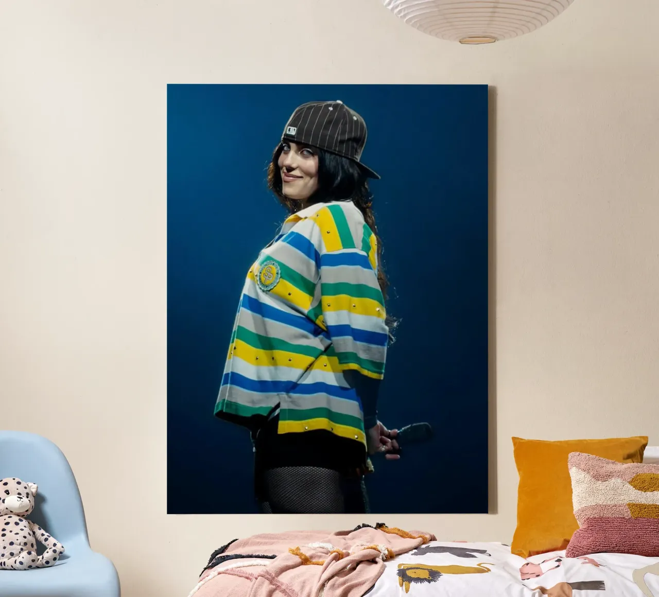 Billie Eilish tela con Cornice a cassetta da Musadad Shop