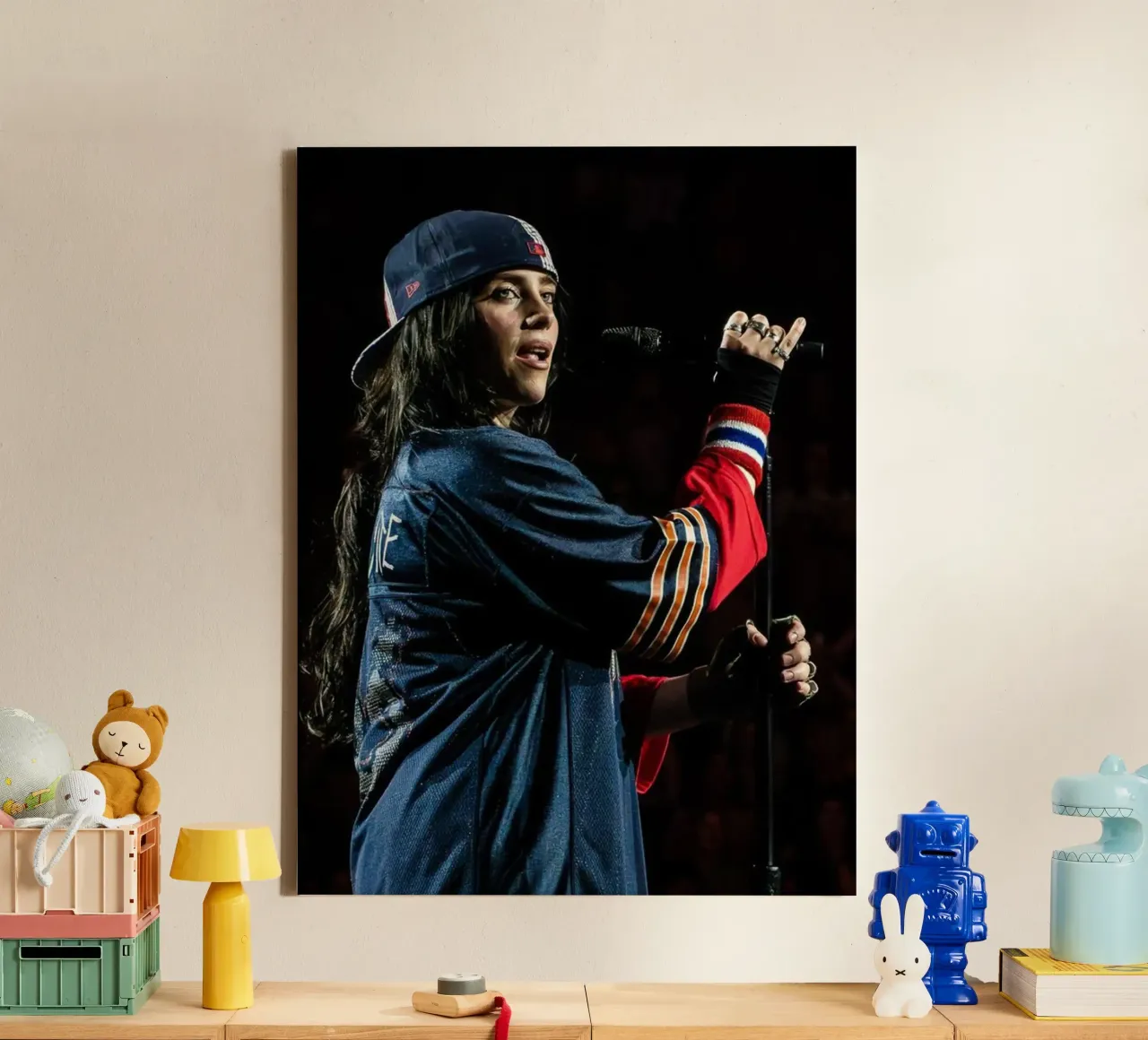 Billie Eilish tela con Cornice a cassetta da Musadad Shop