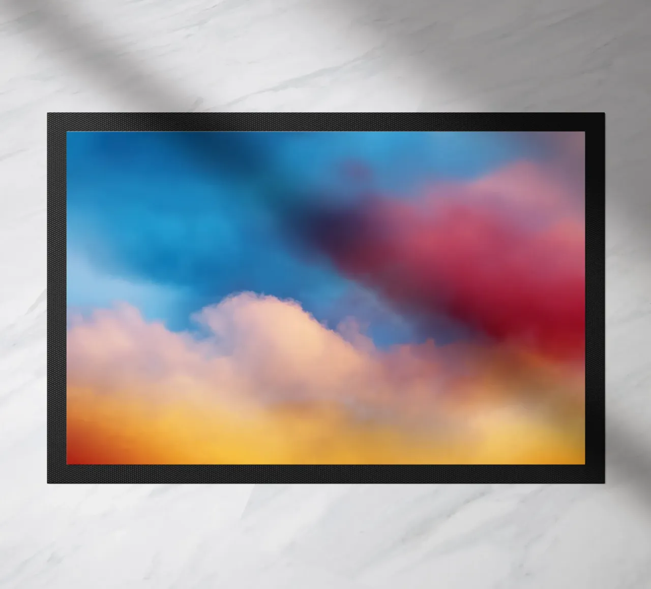 colorful clouds doormat by Musadad Shop