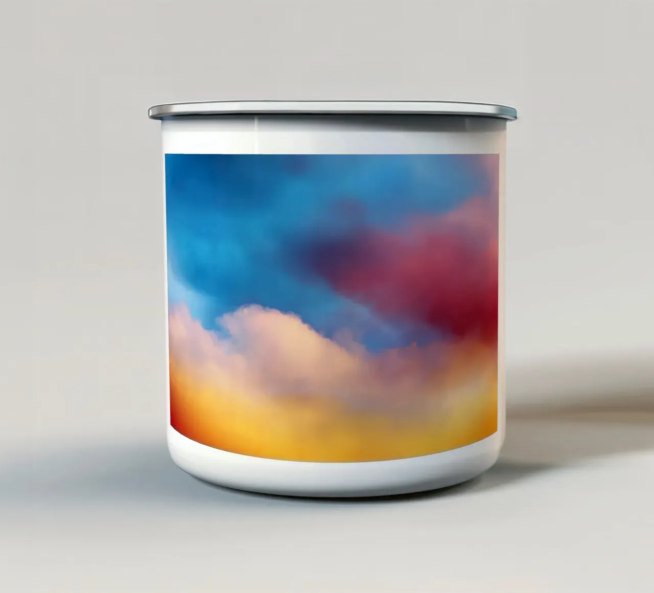 colorful clouds tazza in smalto da Musadad Shop