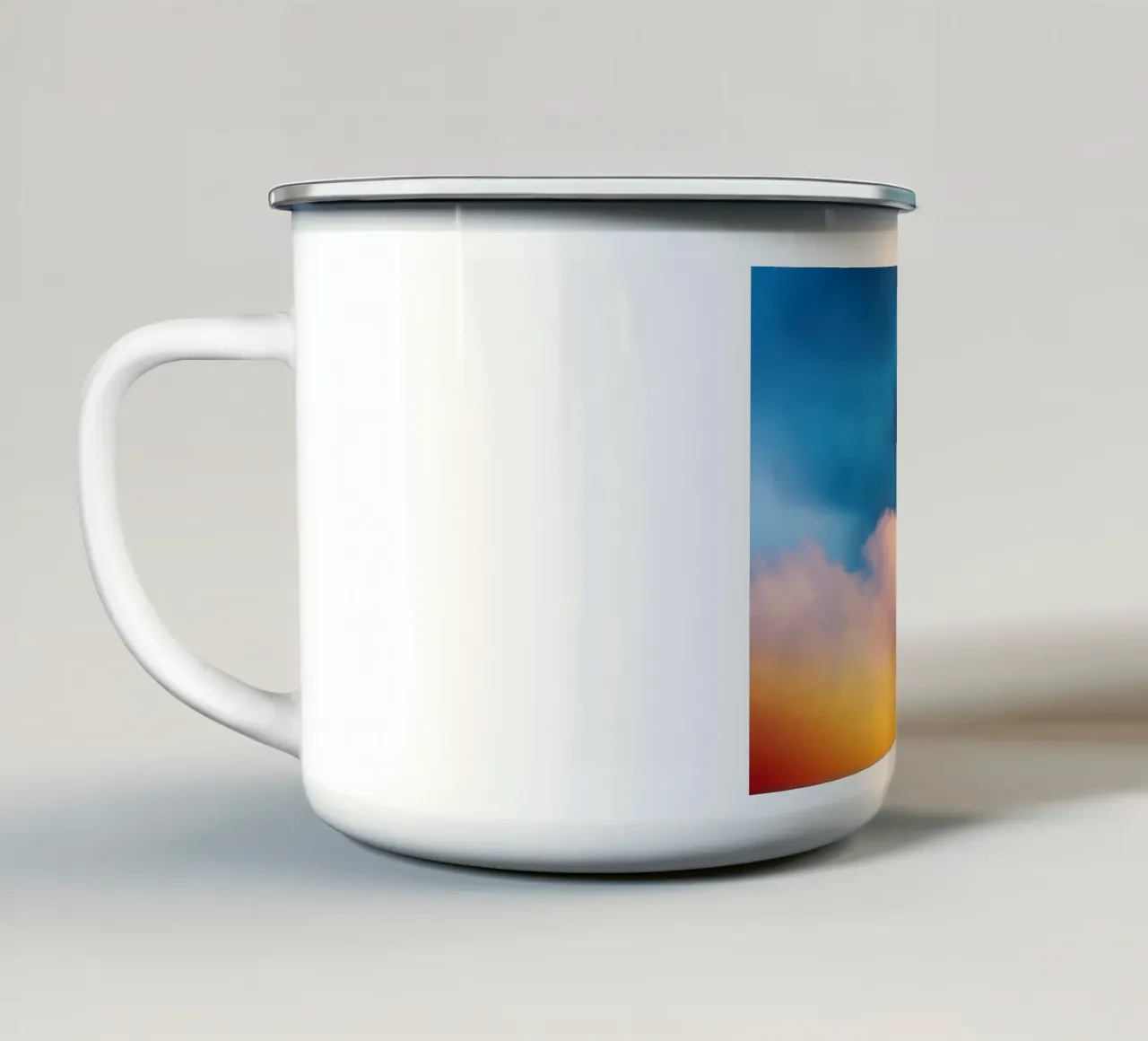 colorful clouds tazza in smalto da Musadad Shop