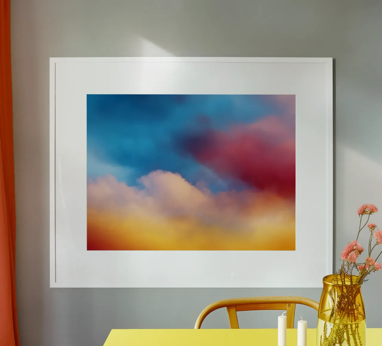 colorful clouds poster da Musadad Shop