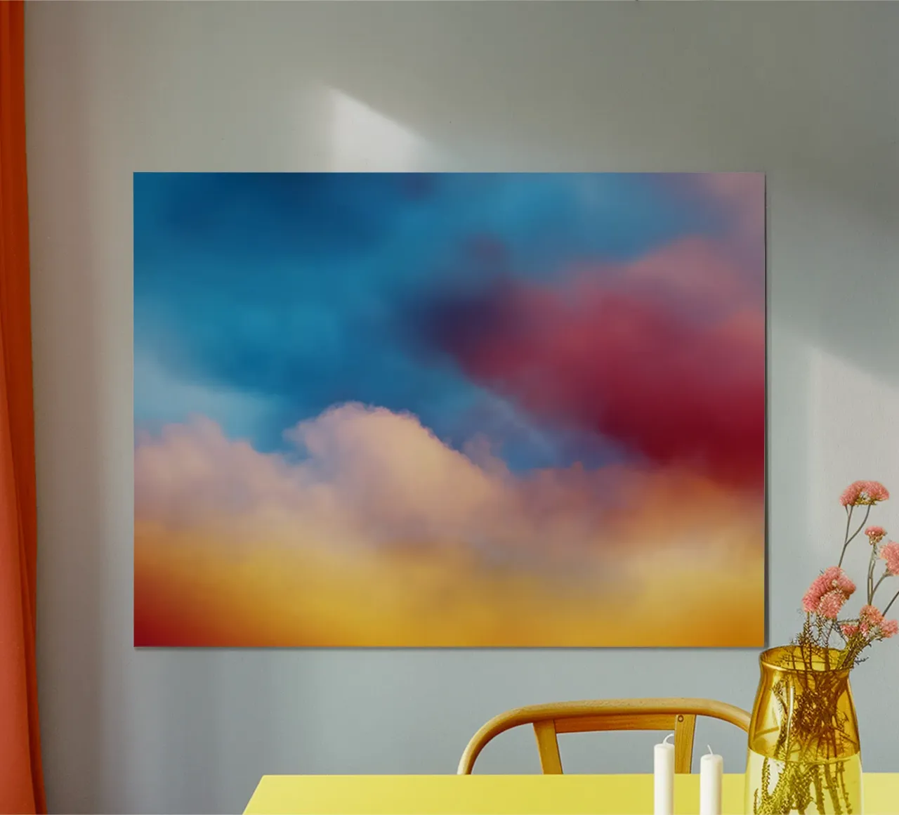 colorful clouds poster da Musadad Shop