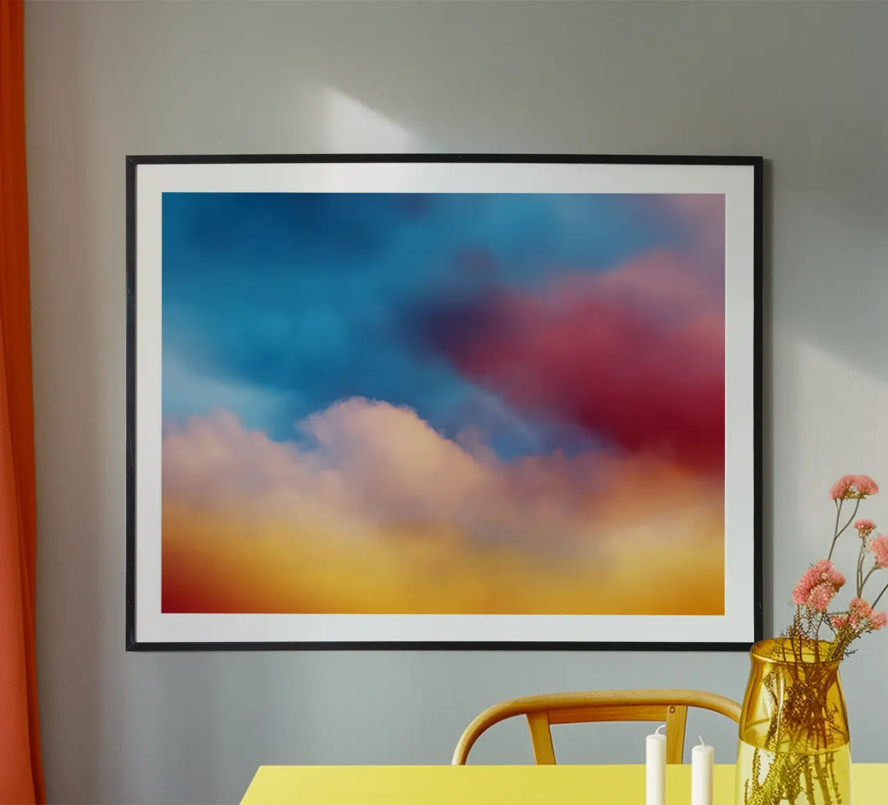 colorful clouds poster da Musadad Shop