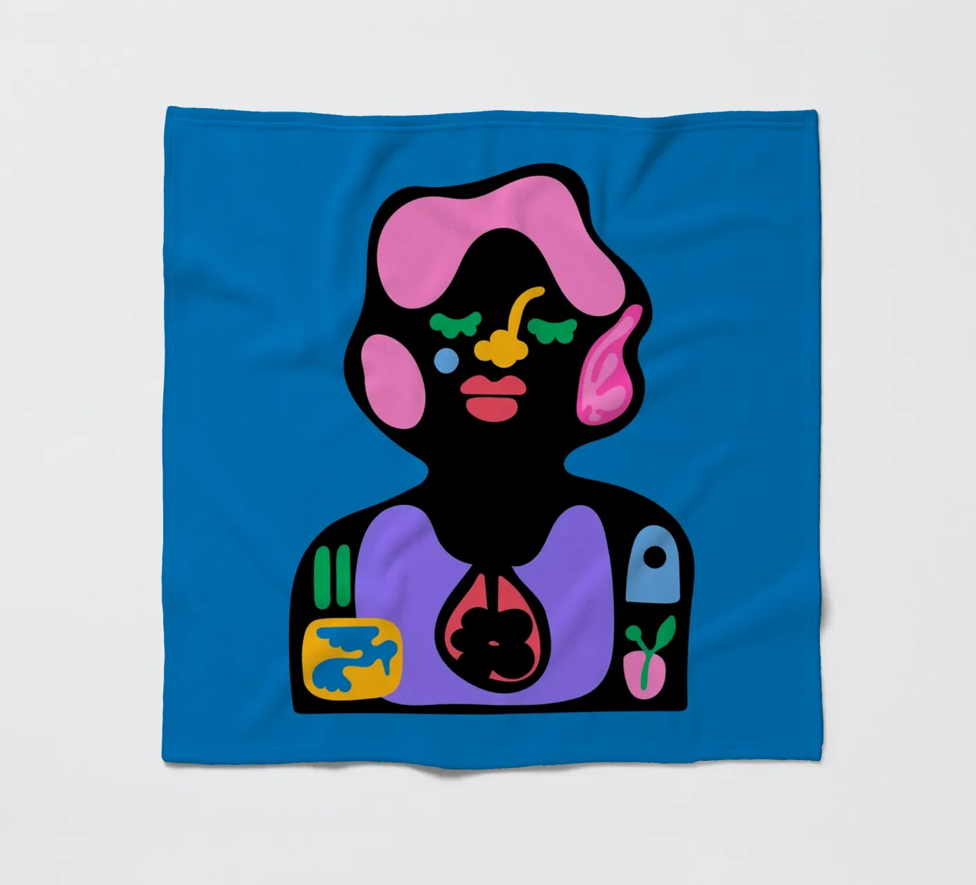 Tijd fleecedeken van Portraits