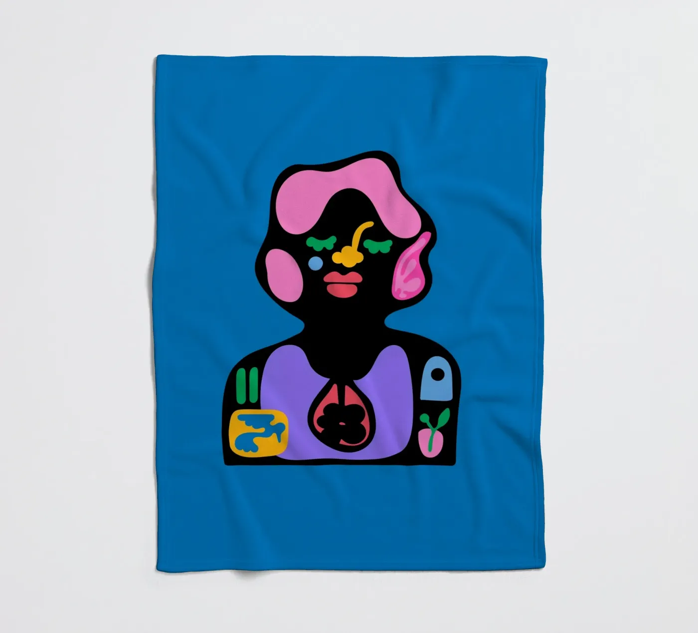 Tijd fleecedeken van Portraits