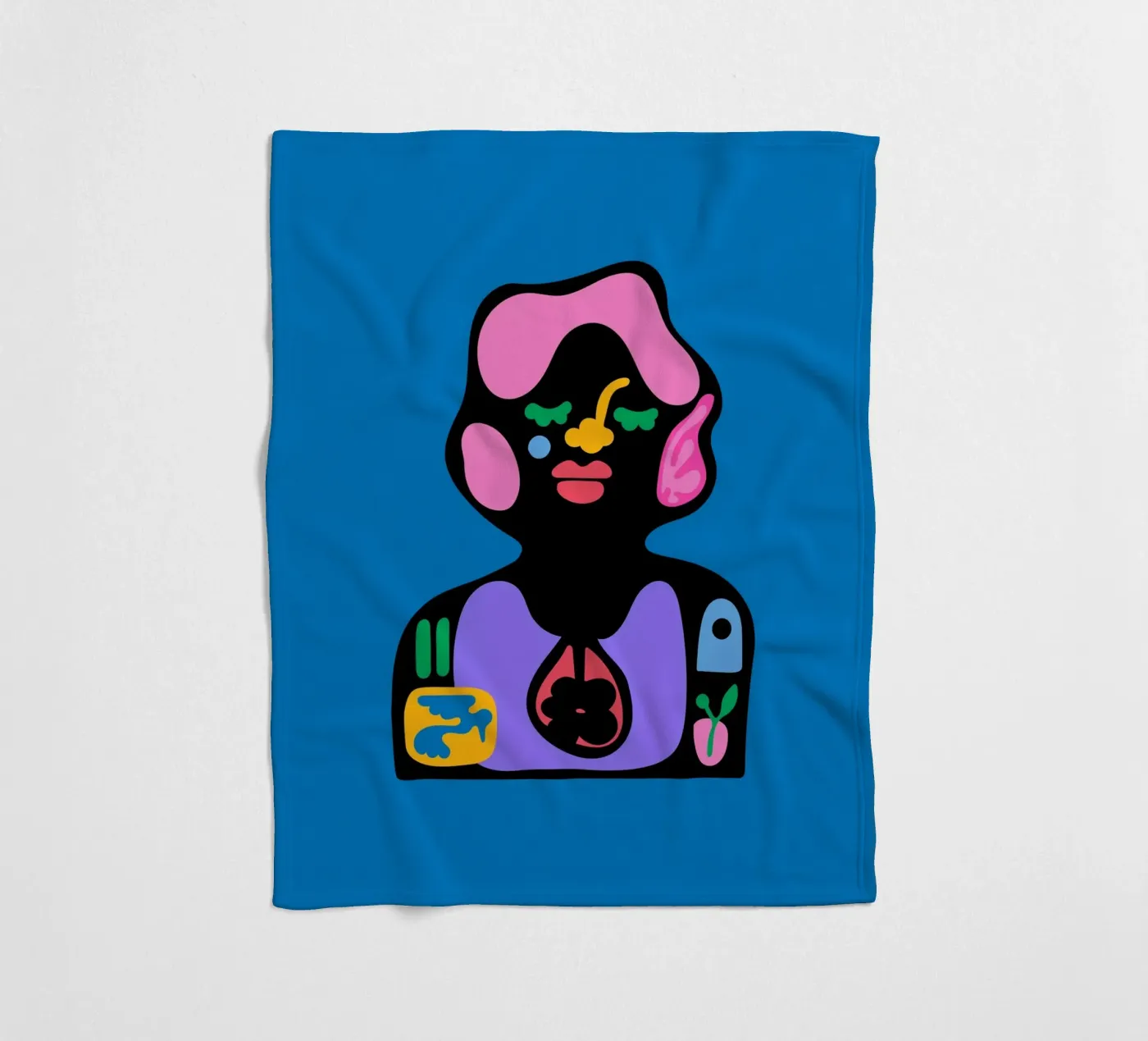 Tijd fleecedeken van Portraits