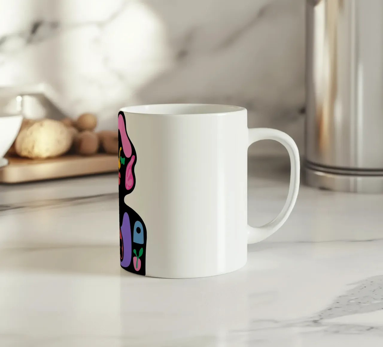 Time ceramic mug by Portraits