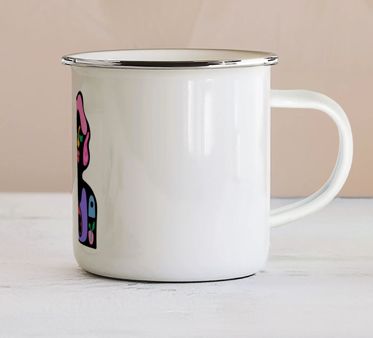 Tempo tazza in smalto da Portraits