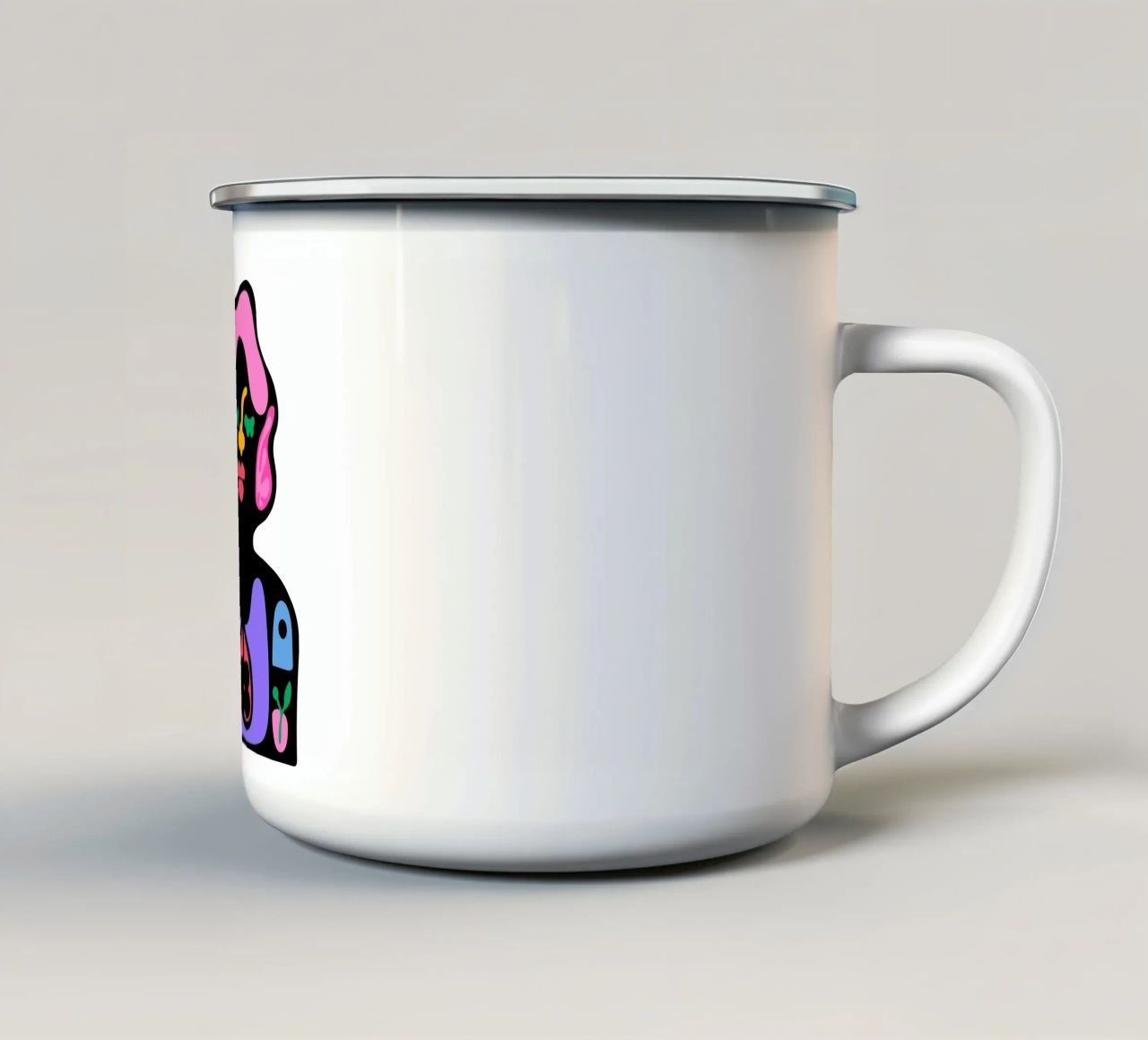 Tempo tazza in smalto da Portraits