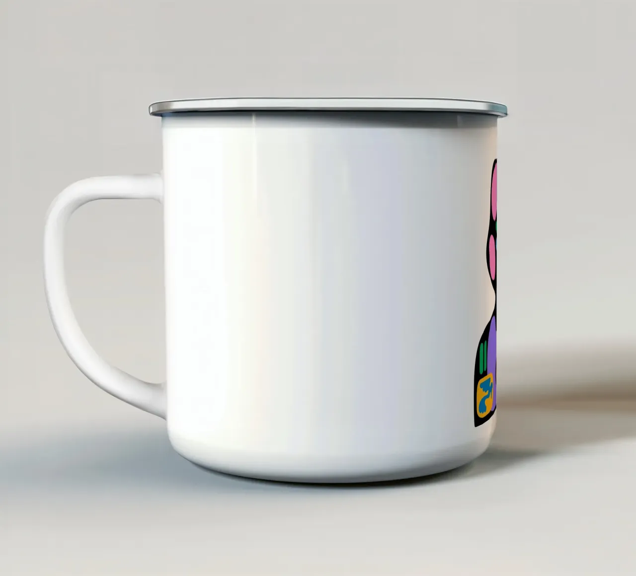 Time enamel mug by Portraits