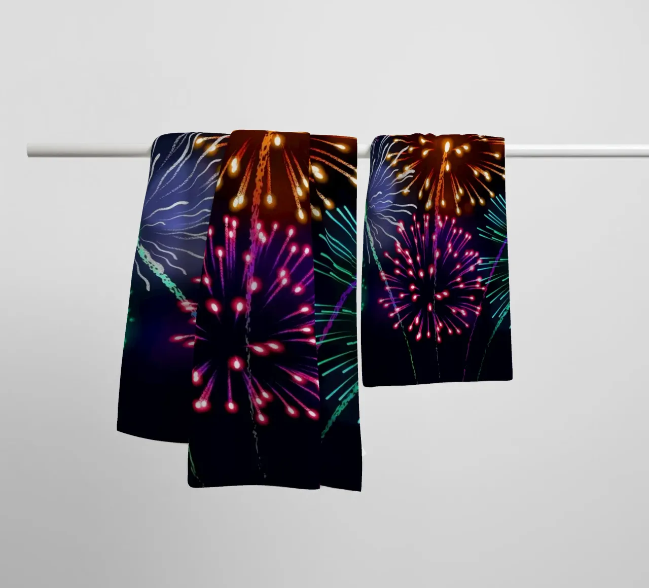fireworks wallpaper serviette de bain de Musadad Shop