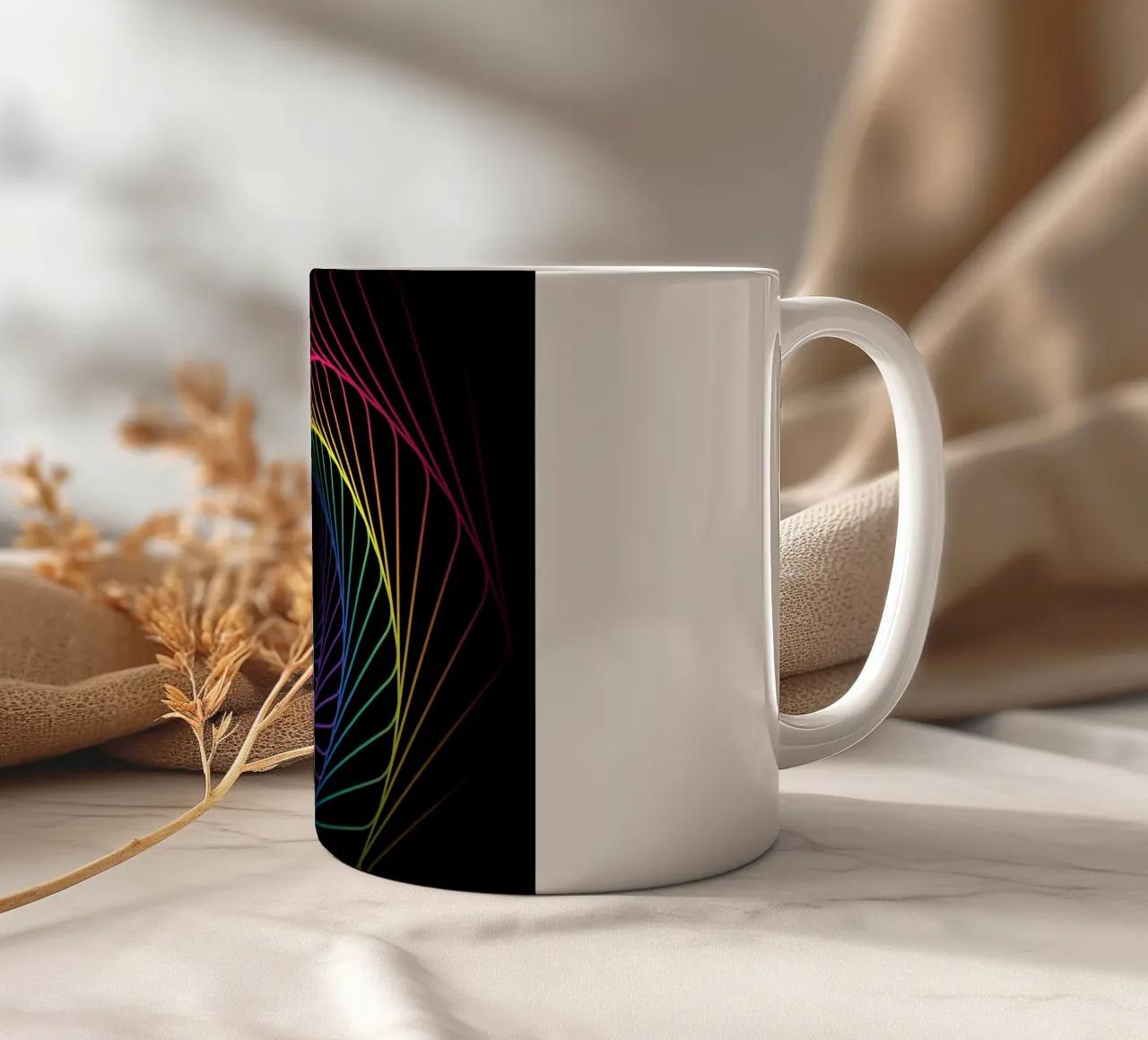 Colorful in Dark tazza in ceramica da Musadad Shop