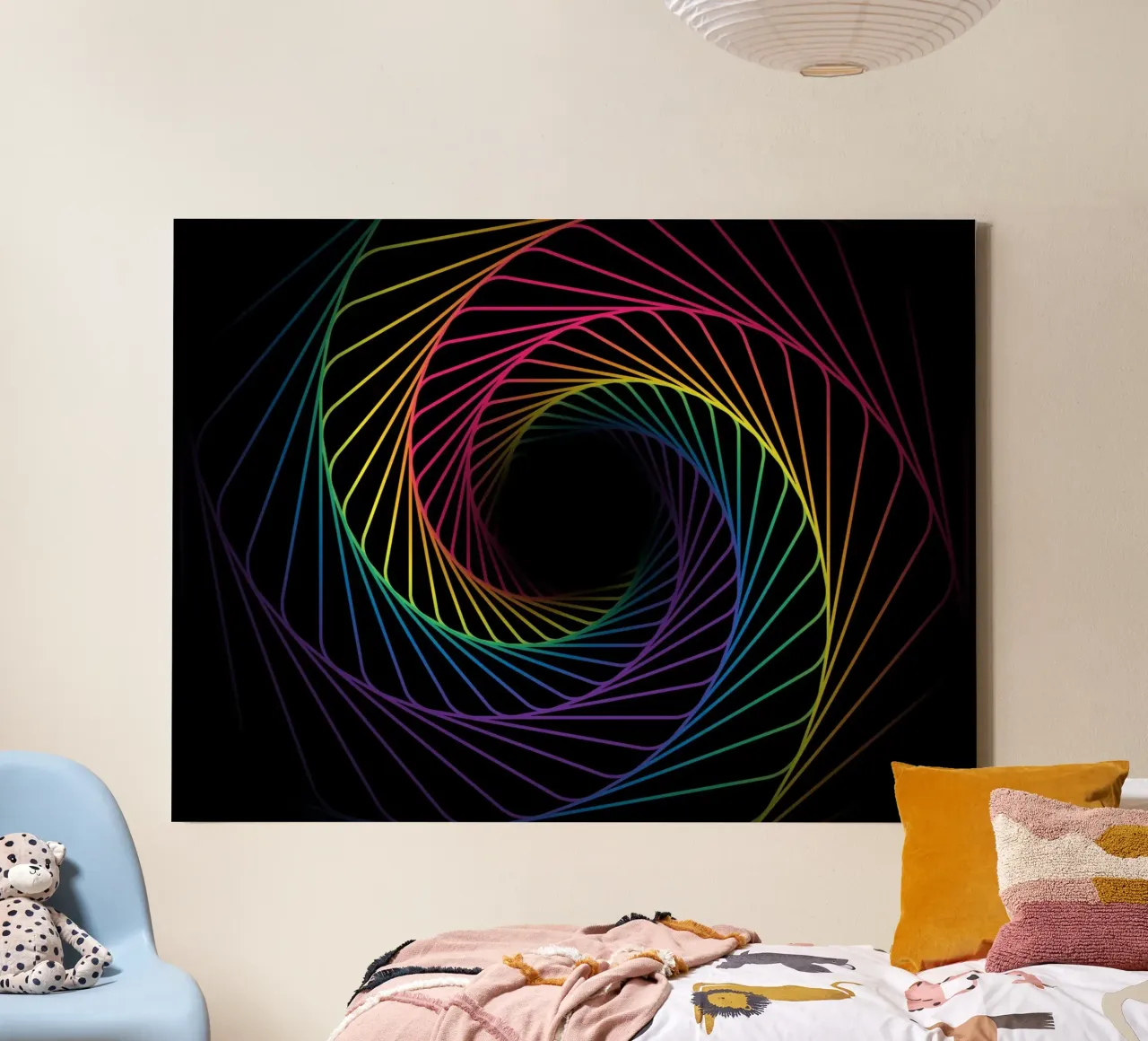 Colorful in Dark canvas by Musadad Shop