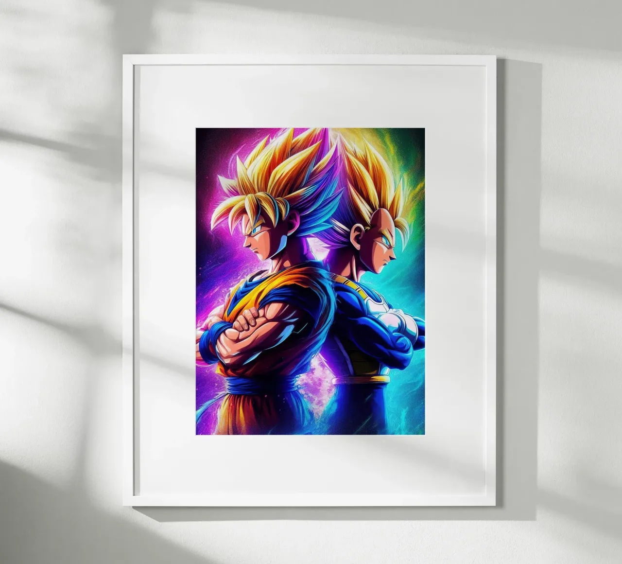 Dragon Ball Character Songoku and Vegeta poster da Musadad Shop