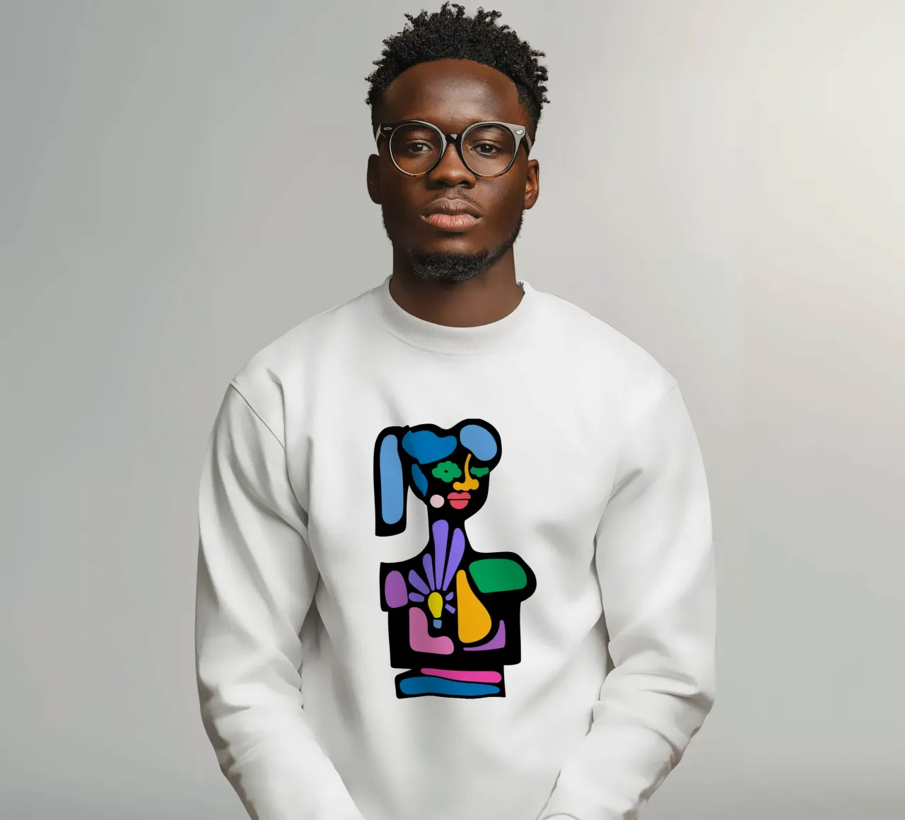 Yellow light sweatshirt by Portraits